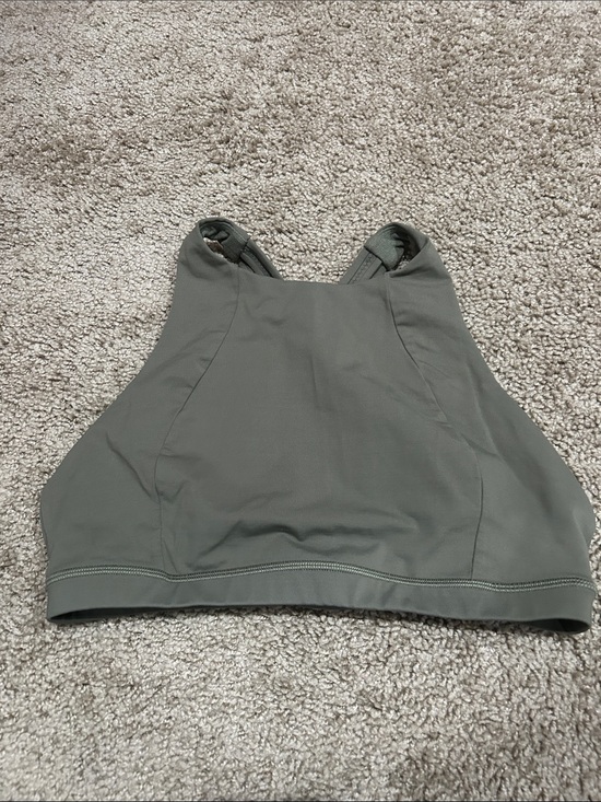 lululemon athletica Tops - lululemon athletica Olive Green High-Neck Sports Bra